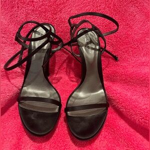 sergio rossi black platform heels